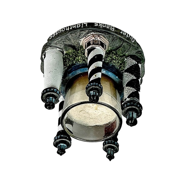 Lighthouse Candle Holder Figurines Outer Banks Nautical Collectible Vintage 3 PC - Picture 6 of 16